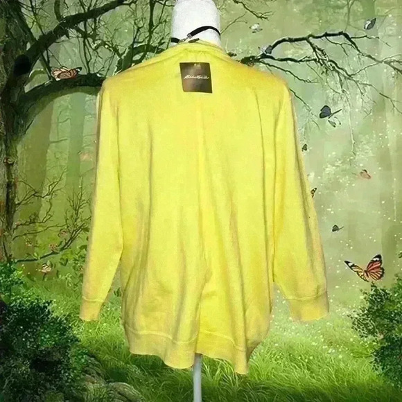 NWT Eddie Bauer Yellow Button Up - Picture 6 of 9